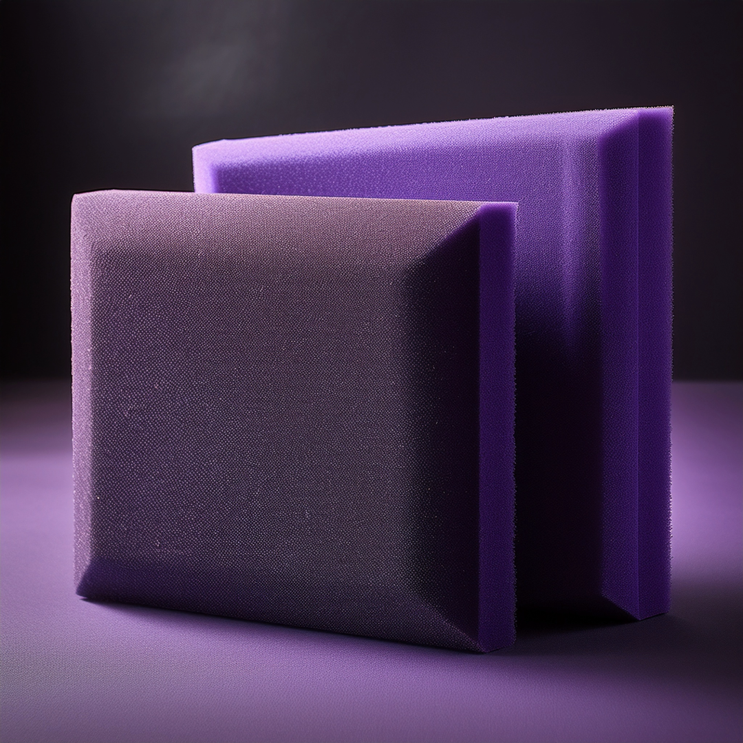 Image showing dirty and clean purple Studiofoam